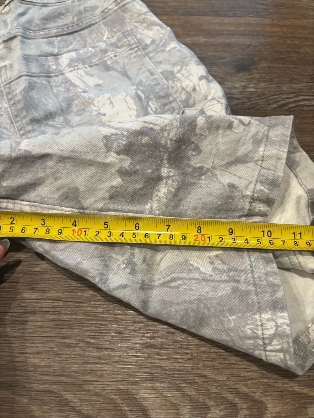Hollister Baggy Jean Shorts Light Gray Camo Denim Y2K Men’s 31 - Picture 4 of 4